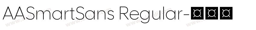 AASmartSans Regular字体转换